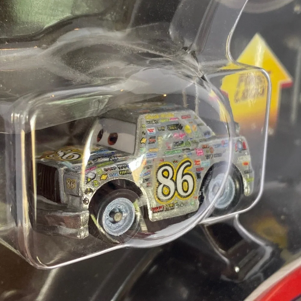 Disney Pixar Cars Mini Racers 3-Pack Metal Silver NEW Strip Weathers Chick Hicks